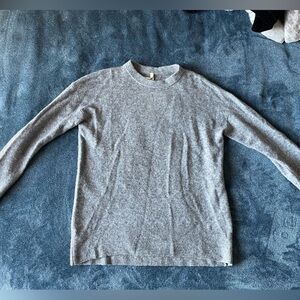 Babaton Heather Gray Wool Sweater